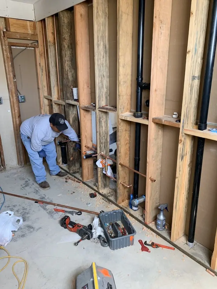 Commercial rough-in plumbing for Gas Line Repair in Middle Smithfield